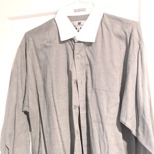 Italo Mondo Black & White Tweed, 100% Cotton, Tall, 16 1/2, 36/37